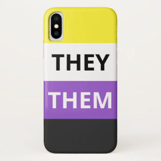 They Non-Binary Case-Mate Barely There iPhone X Case-Mate iPhone Case