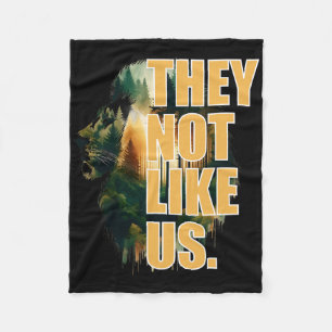 They Not Like Us Touchdown American Football Game Fleece Blanket