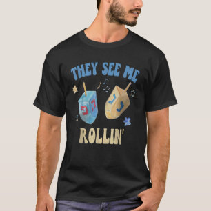 They SEE ME ROLLIN Hanukkah Celebration 2022 Jewis T-Shirt