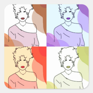 They Square Sticker