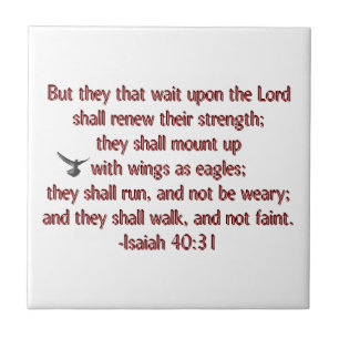 They That Wait Upon the Lord Tile