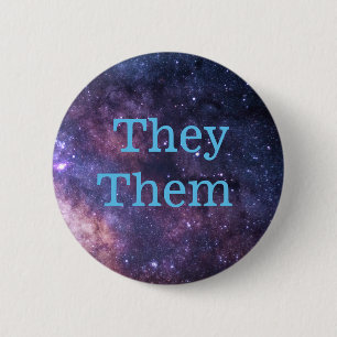 They Them pronoun button