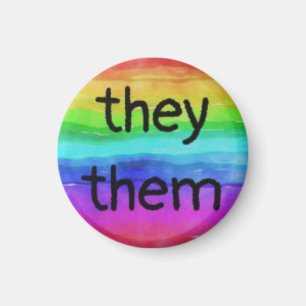 They/Them pronoun magnet