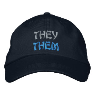 They / Them pronouns trans gender Embroidered Hat