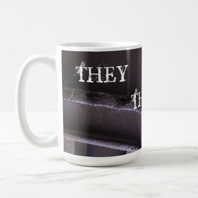 They Them Their Pronouns Trans ENBY LGBTQ Mug 2 (Left)