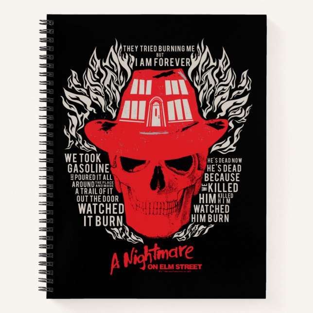 They Tried To Burn Me Notebook (Front)