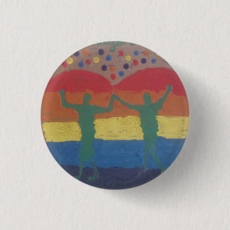 They wed the rainbow wedding by Yeshaya Dank 1 Inch Round Button
