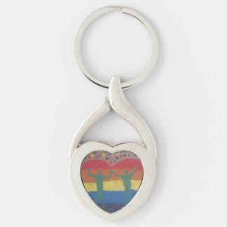 They wed the rainbow wedding by Yeshaya Dank Keychain