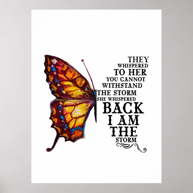 They Whispered Her You Cannot Withstand The Storm Poster (Front)