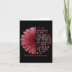 They Whispered I'm The Storm Brain Aneurysm Awaren Card