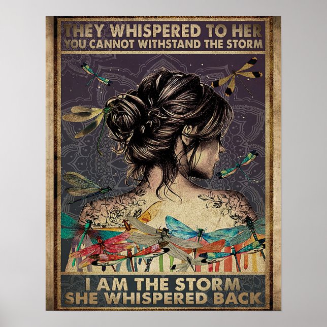 They whispered to her -  Home Decor Wall Ar (Front)