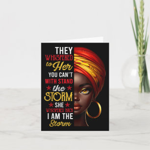 They Whispered To Her I Am The Storm With Stand St Card