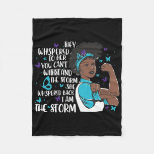 They Whispered To Her National Suicide Prevention Fleece Blanket