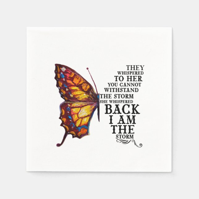 They Whispered To Her You Cannot Withstand Napkin (Front)