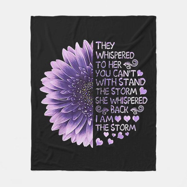 They Whispered To Her You Can't With Stand The Sto Fleece Blanket (Front)