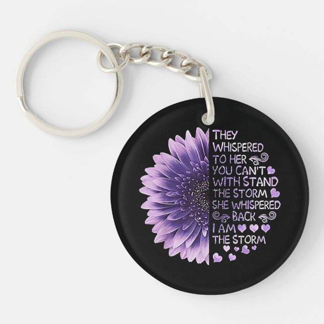 They Whispered To Her You Can't With Stand The Sto Keychain (Front)