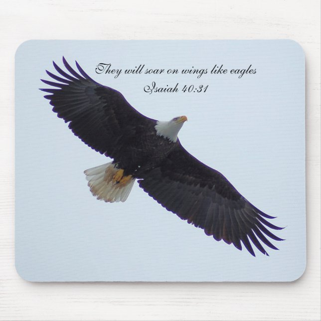 They will soar on wings like eagles mouse pad (Front)