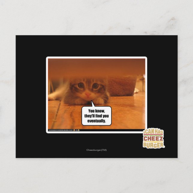 They'll find you postcard (Front)