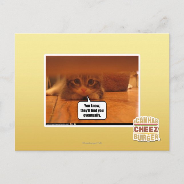 They'll find you postcard (Front)
