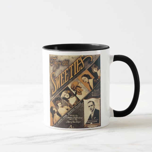 They're All Sweeties Vintage Songbook Cover Mug (Right)