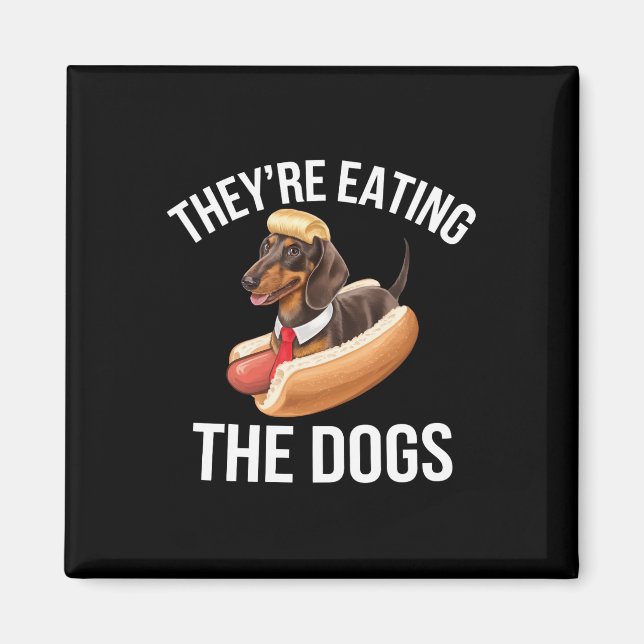 They're Eating The Dogs Donald Trump Debate 2024  Magnet (Front)