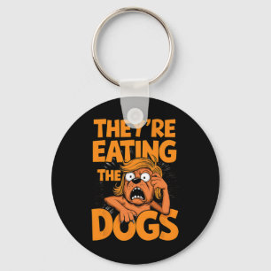 They're Eating The Dogs Kamala Harris Trump Debyte Keychain