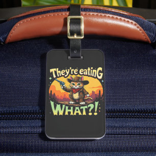 They're eating What Trump Election Cat Cowboy Luggage Tag