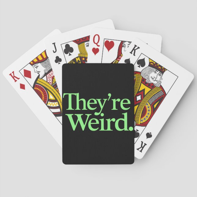 They're Weird 2024 Election President Harris Trump Playing Cards (Back)