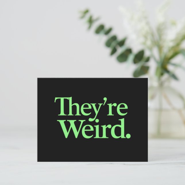 They're Weird 2024 Election President Harris Trump Postcard (Standing Front)
