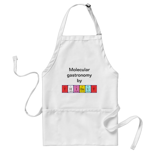 Thibaut periodic table name apron (Front)