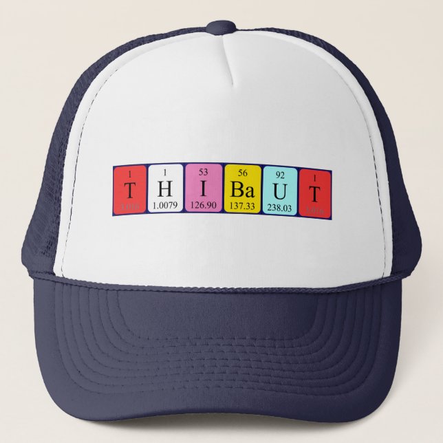 Thibaut periodic table name hat (Front)