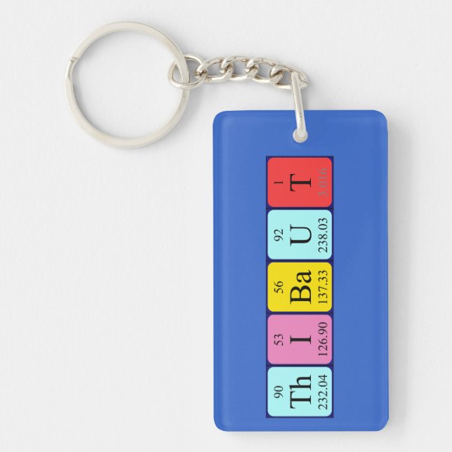 Thibaut periodic table name keyring (Front)