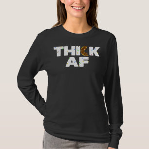 Thick Af  Doughnut Fitness Weightlifting 2 T-Shirt