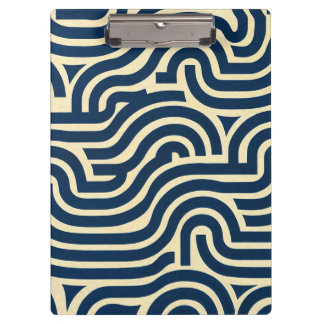 thick curvy smooth pattern Red, Yellow, Blue, Clipboard