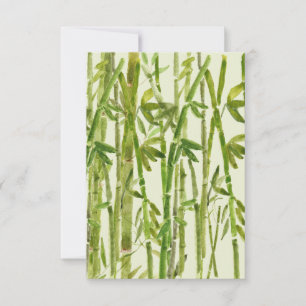Thick Green Bamboo Hides the Path Thank You Card
