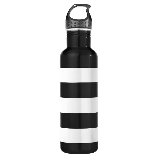 Thick Horizontal Stripes Aluminum 710 Ml Water Bottle (Front)