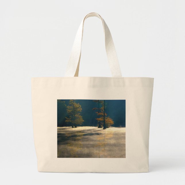 thick mist large tote bag (Front)