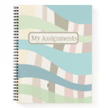 Thick pastel Wavy Lines Assignment