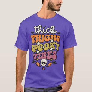 Thick Thighs and Spooky Vibes Baby Toddler Shirt H