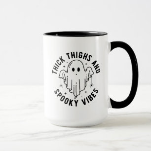 "Thick Thighs And Spooky Vibes" Mug