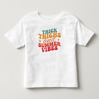 Thick Thighs & Summer Vibes Beach Grocery Toddler T-shirt