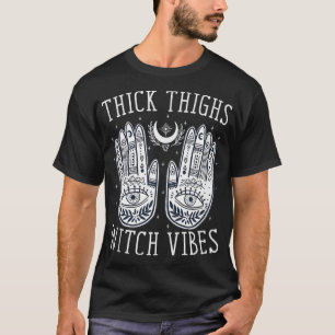 Thick Thighs Witch Vibes Halloween Tank Top