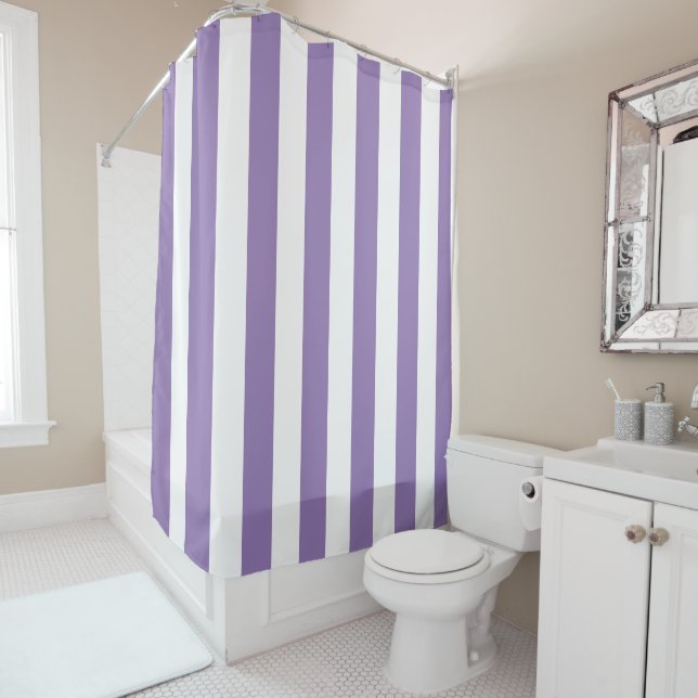 Thick Vertical Stripes Striped Lavender   (In Situ)