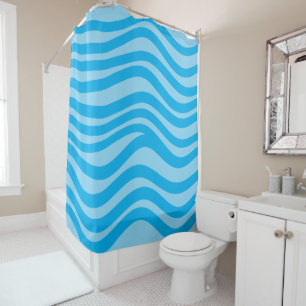 Thick wavy lines in blue and dark blue