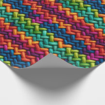 Thick wool colorful pattern