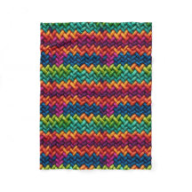 Thick wool rainbow colors blanket