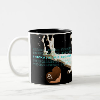 THICKALICIOUS Cookies Two-Tone Coffee Mug