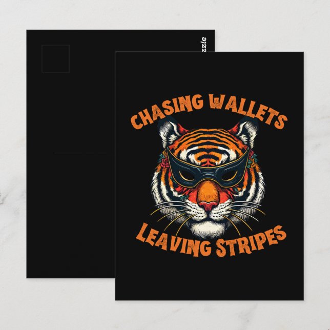 Thief tiger postcard (Front/Back)