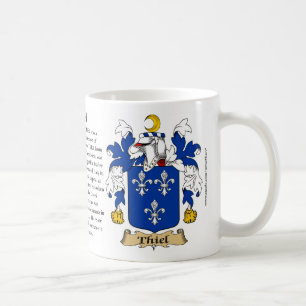 Thiel, the Origin, the Meaning and the Crest Coffee Mug
