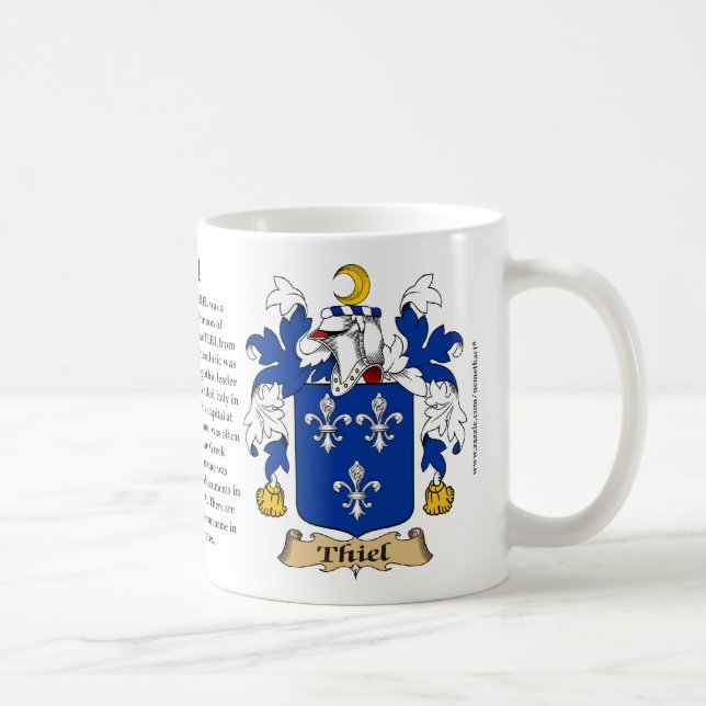 Thiel, the Origin, the Meaning and the Crest Coffee Mug (Right)